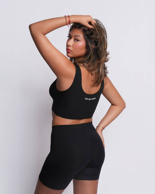 Black- Soft but Solid Top